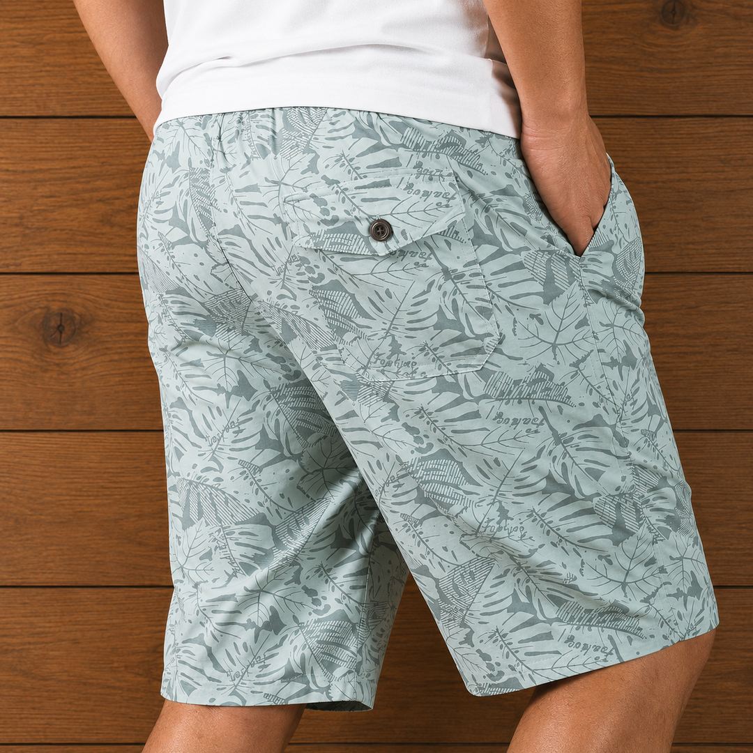 Tropical Drawstring Shorts