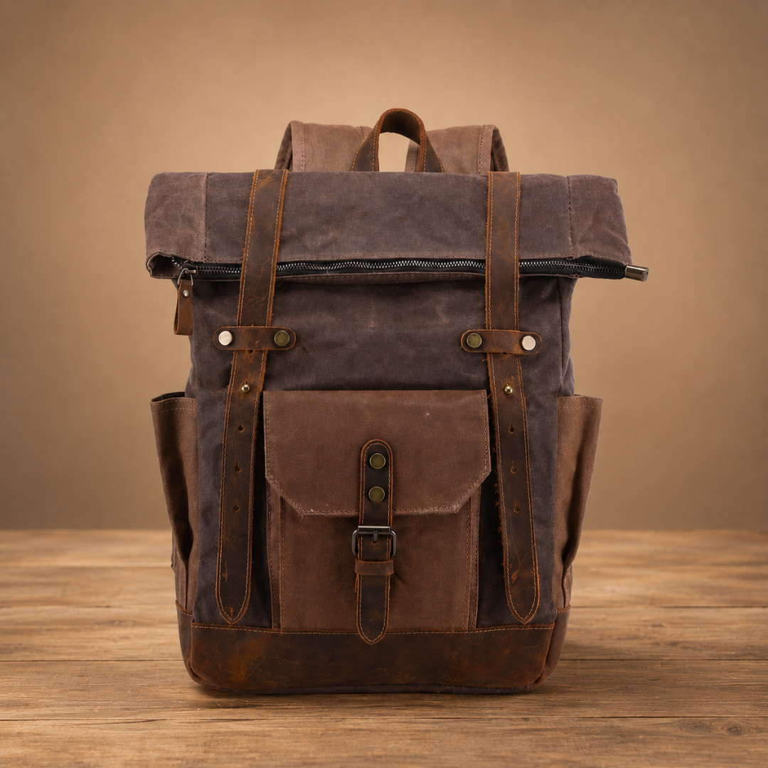 Vintage Roll Top Backpack