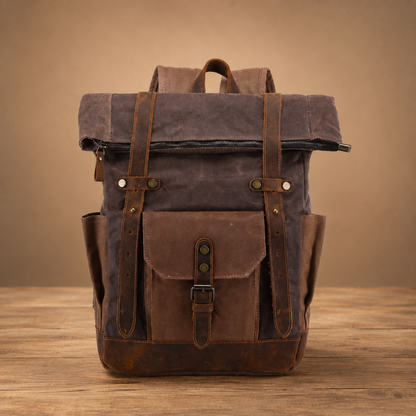 Vintage Roll Top Backpack