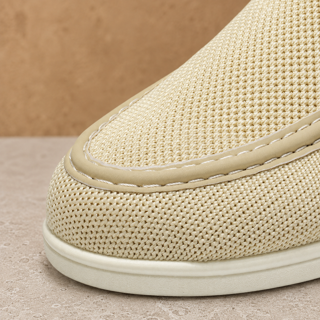 Breathable Knit Slip-on Loafers
