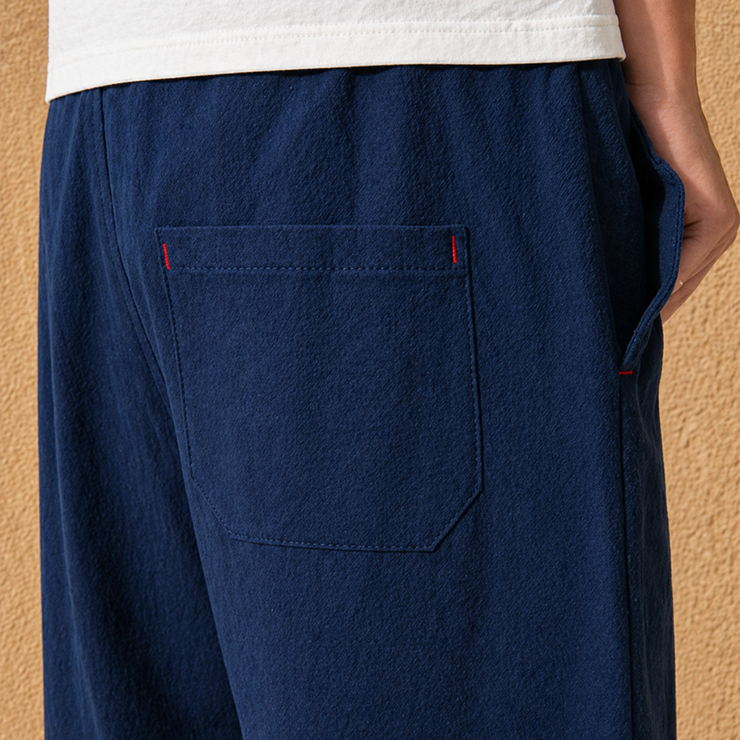 Slim-Fit Linen Shorts