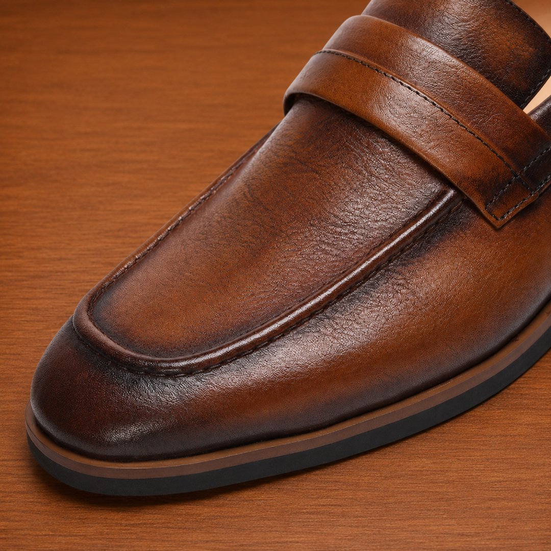 Premium Leather Penny Loafers