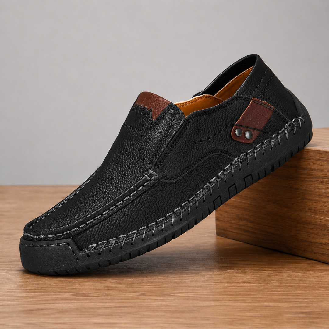 Textured Slip-On Loafers