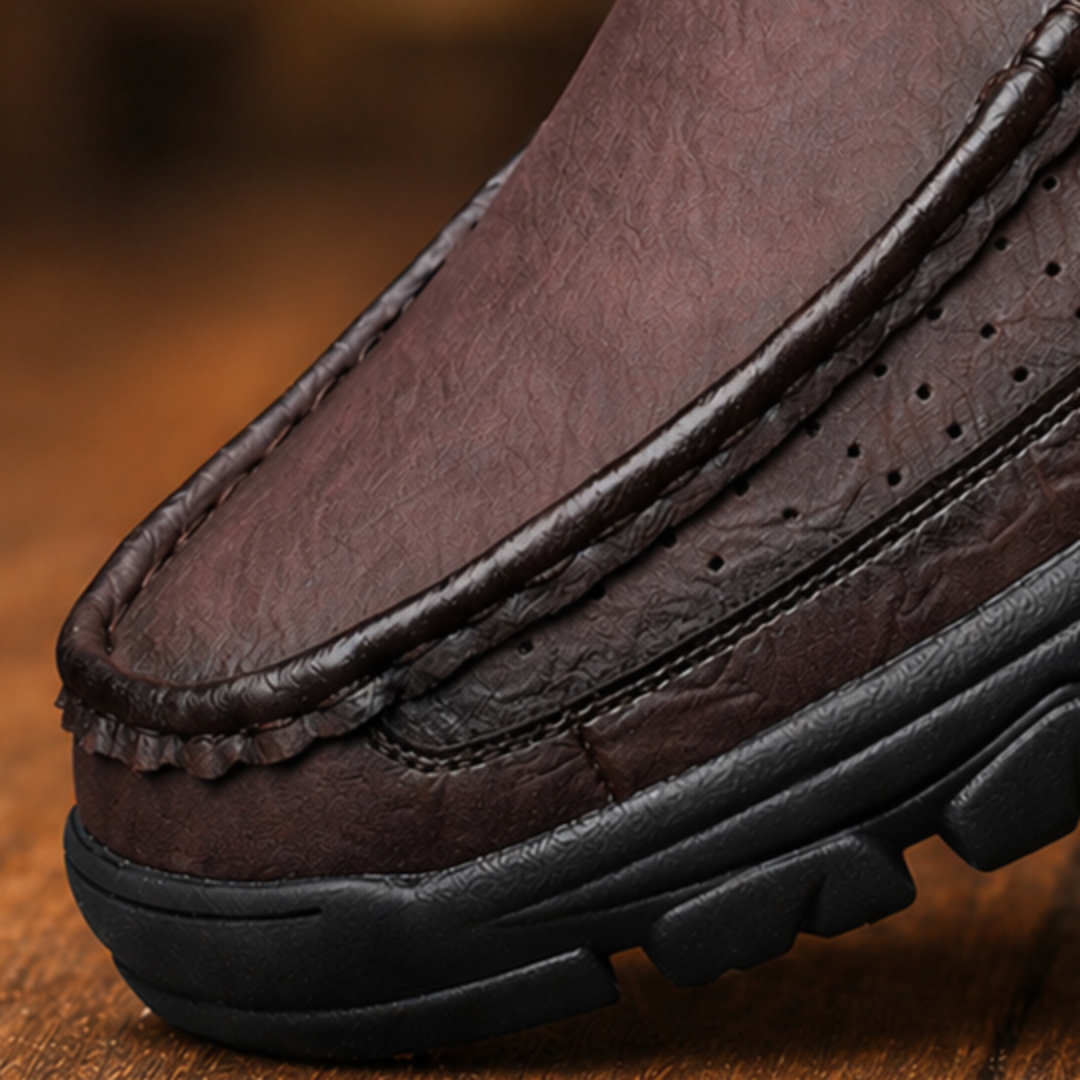 Leather Slip-On Shoes