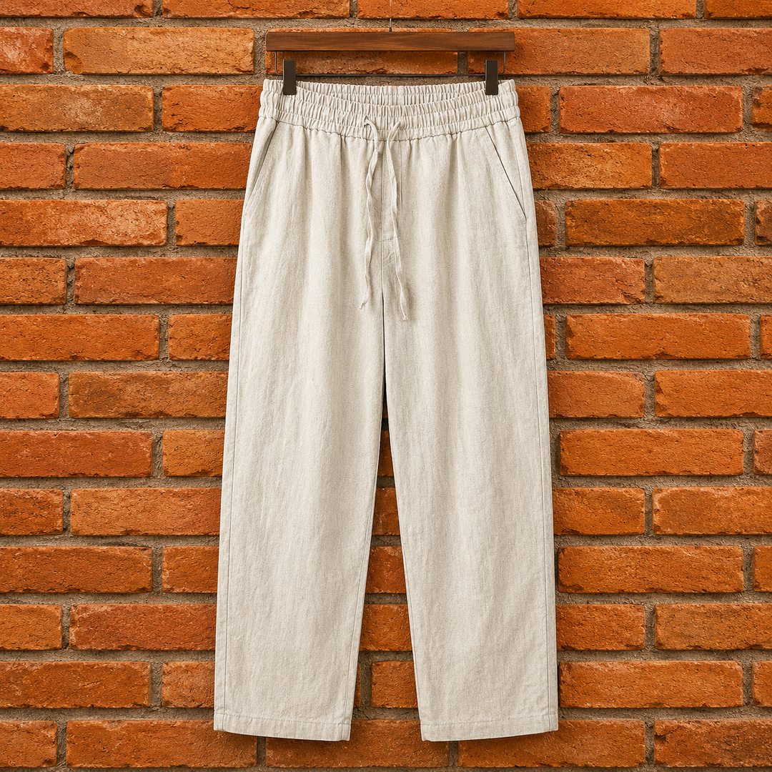Relaxed Drawstring Tapered Trousers