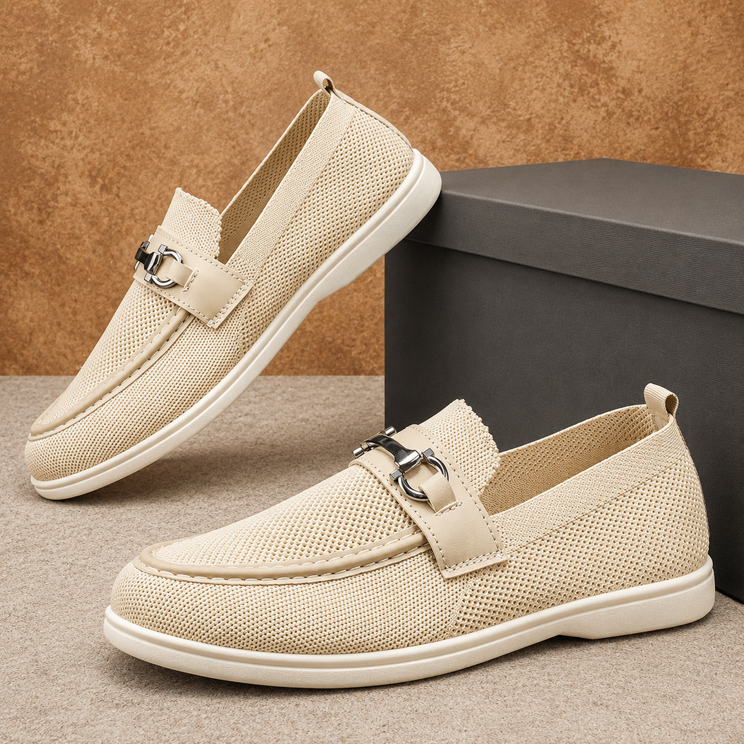 Breathable Knit Slip-on Loafers
