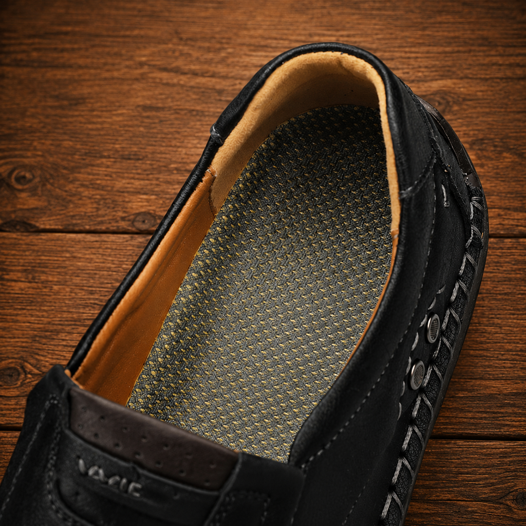 Leather Slip-On Moccasin Shoes