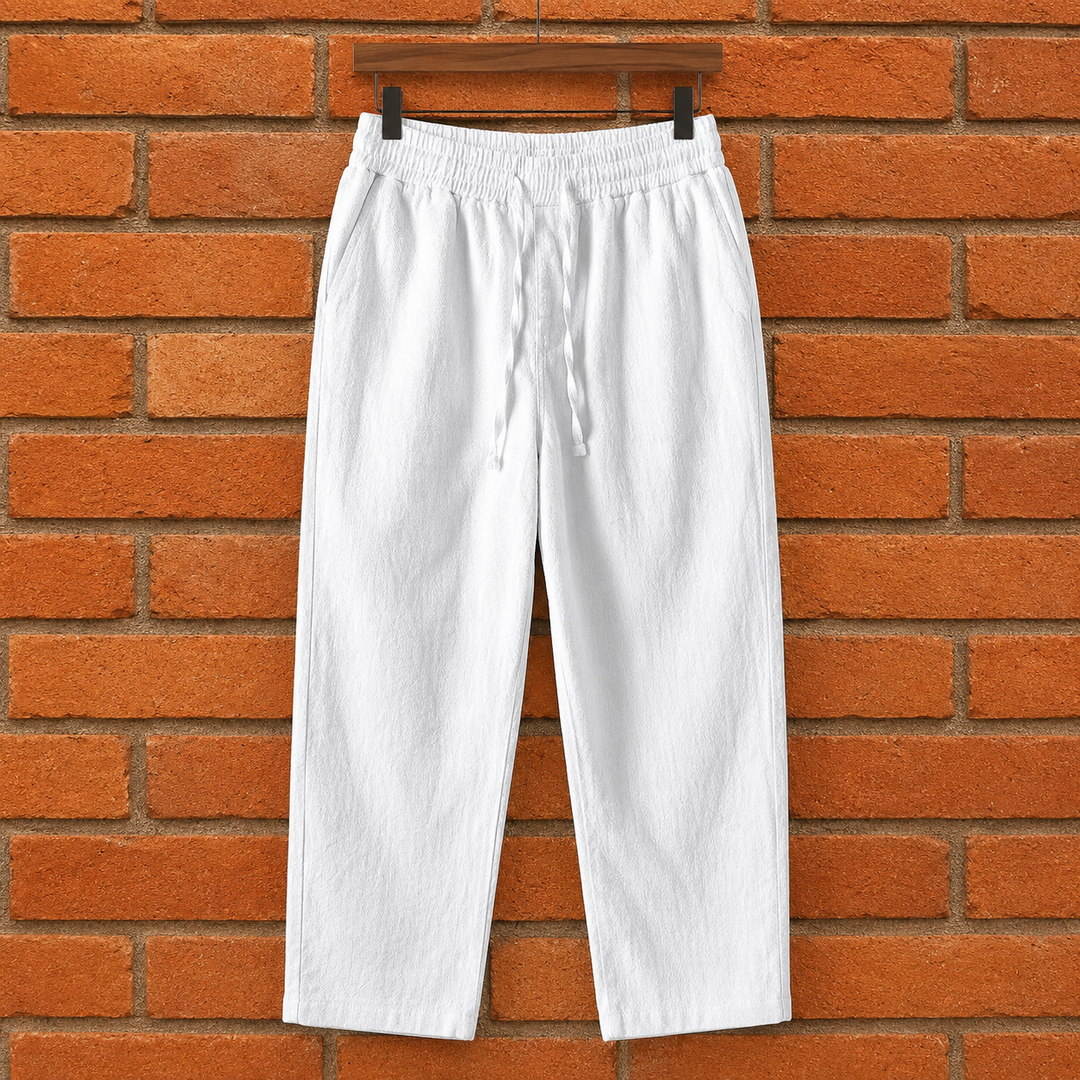 Relaxed Drawstring Tapered Trousers