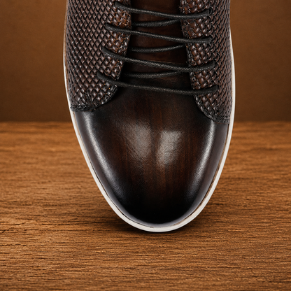 Woven Leather Sneakers