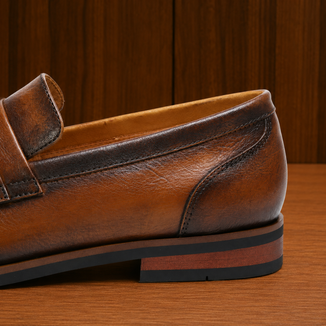 Premium Leather Penny Loafers