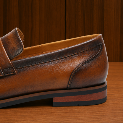 Premium Leather Penny Loafers