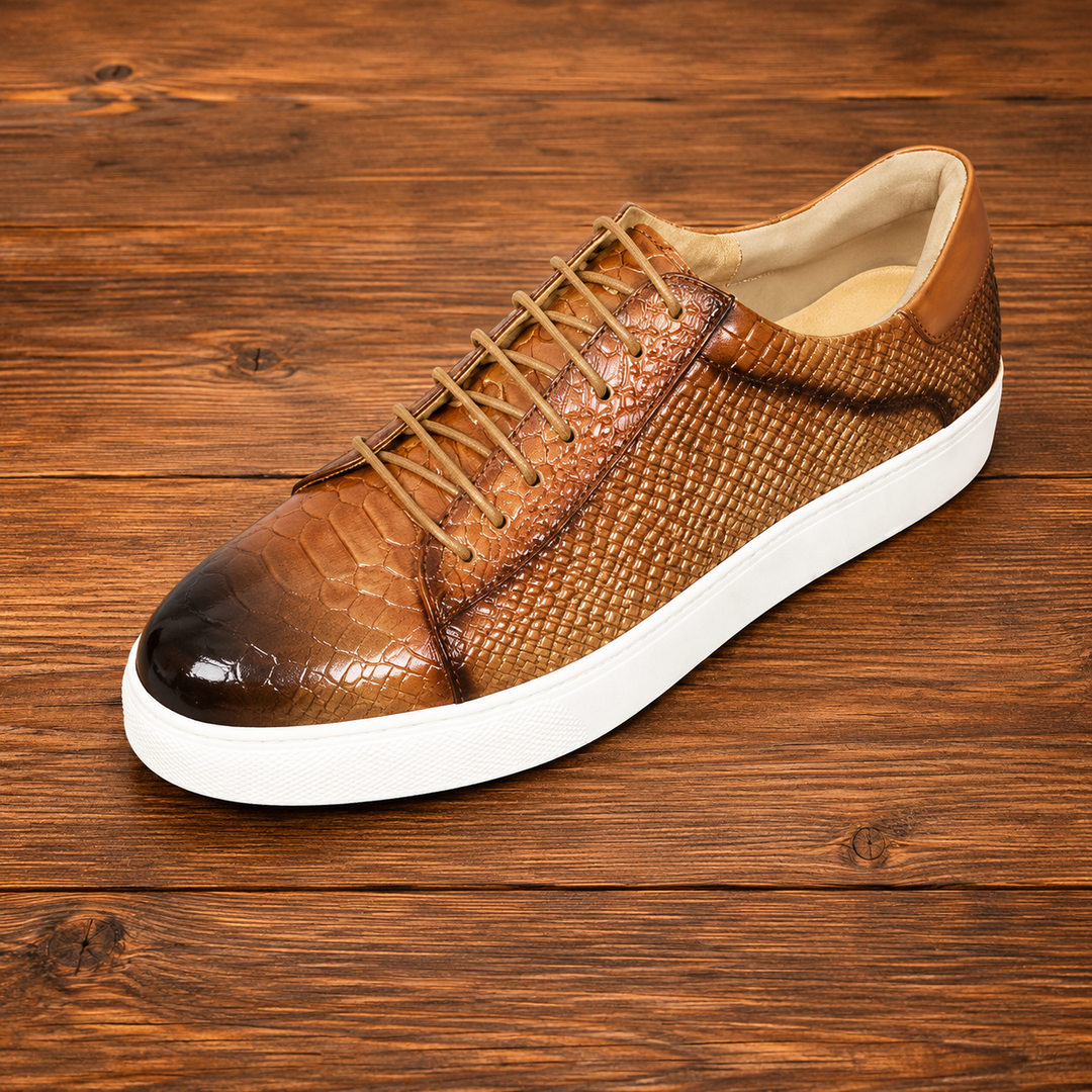 Leather Low-Top Sneakers