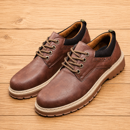Plain-Toe Derby Shoes