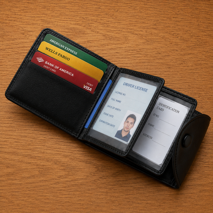 Leather Card Holder Wallet