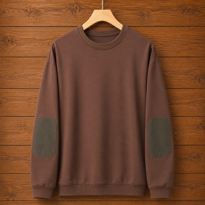 Elbow Patch Crewneck Sweatshirt