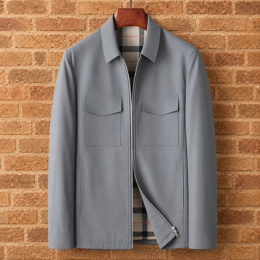 Zip-Front Overshirt Jacket