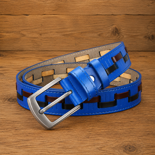 Casual Woven Leather Belt