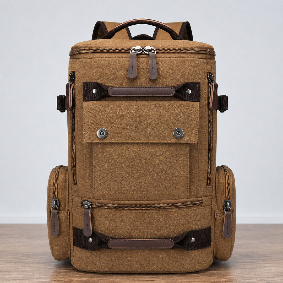Multi-Functional Canvas Backpack