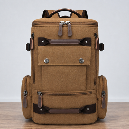 Multi-Functional Canvas Backpack