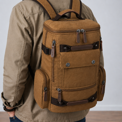 Multi-Functional Canvas Backpack