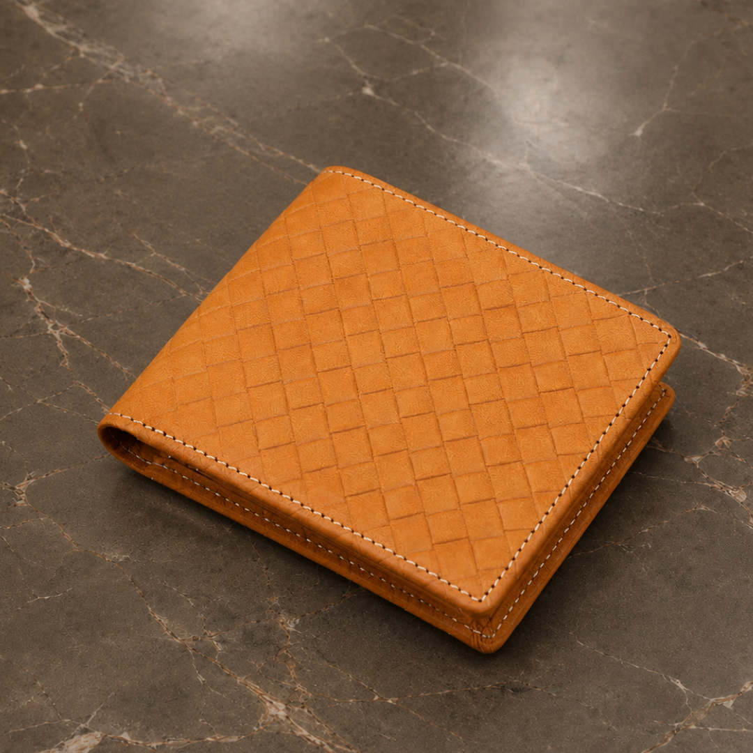 Elegant Braided Leather Wallet