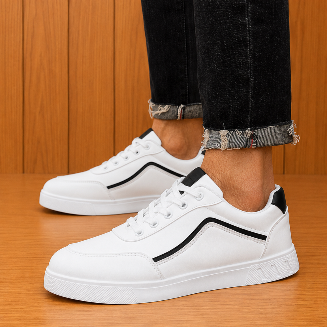 Clean Side-Stripe Sneakers
