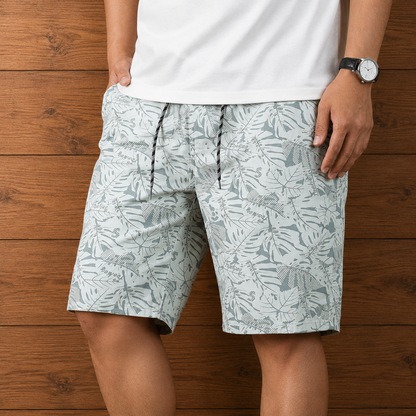 Tropical Drawstring Shorts