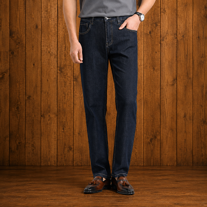 Straight Leg Denim Jeans
