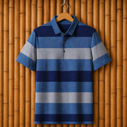 Modern Striped Polo Shirt