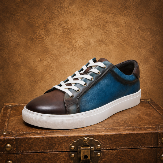 Luxury Leather Low-Top Sneakers