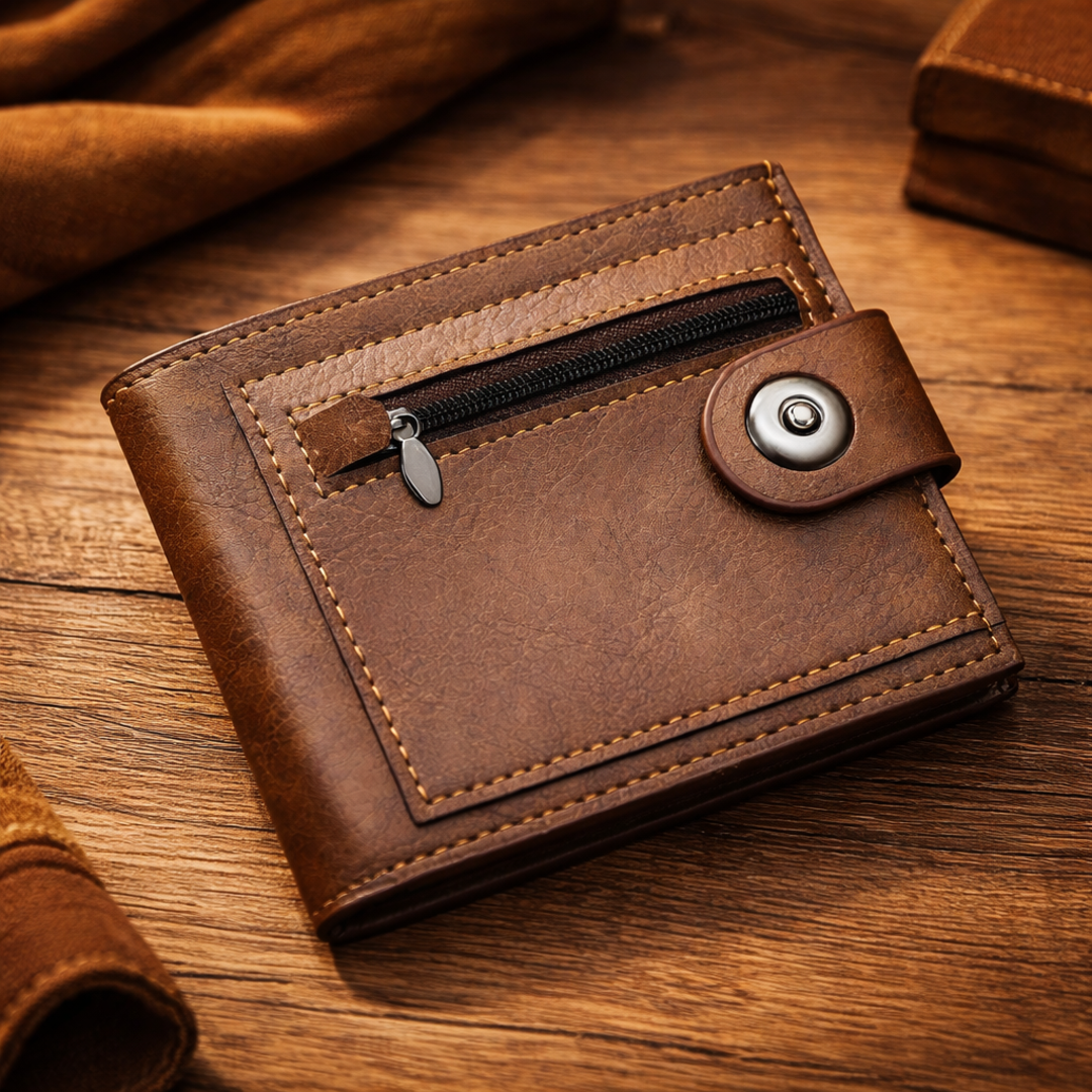 Compact Leather Wallet