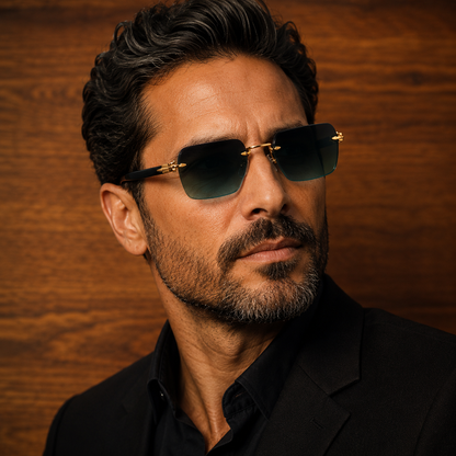 Rimless Square Sunglasses