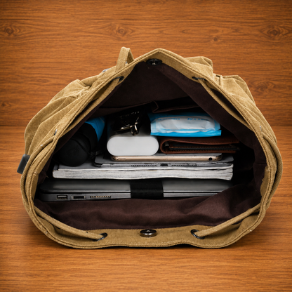 Canvas Rucksack Backpack