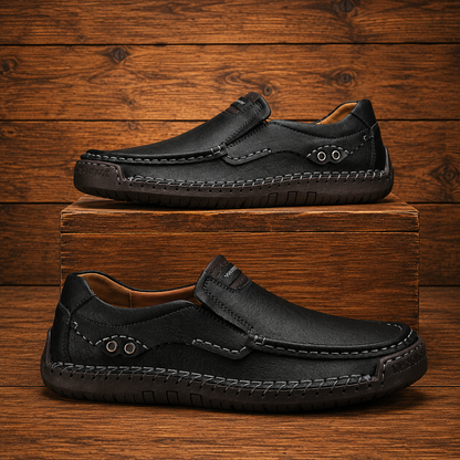 Leather Slip-On Moccasin Shoes