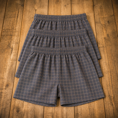 Plaid Cotton Boxers
