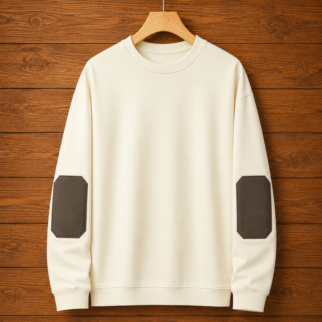 Elbow Patch Crewneck Sweatshirt