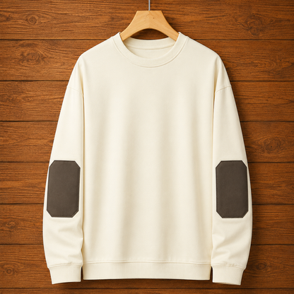 Elbow Patch Crewneck Sweatshirt