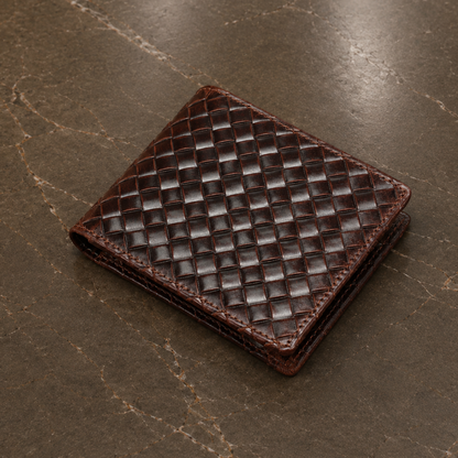 Elegant Braided Leather Wallet