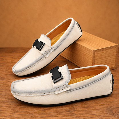 Metal-Bit Driving Loafers
