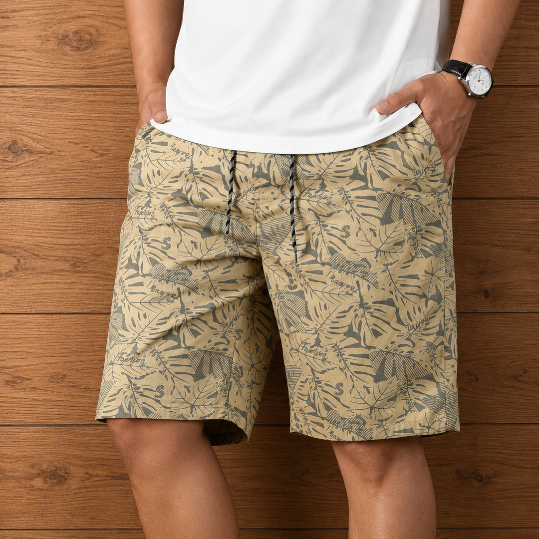 Tropical Drawstring Shorts