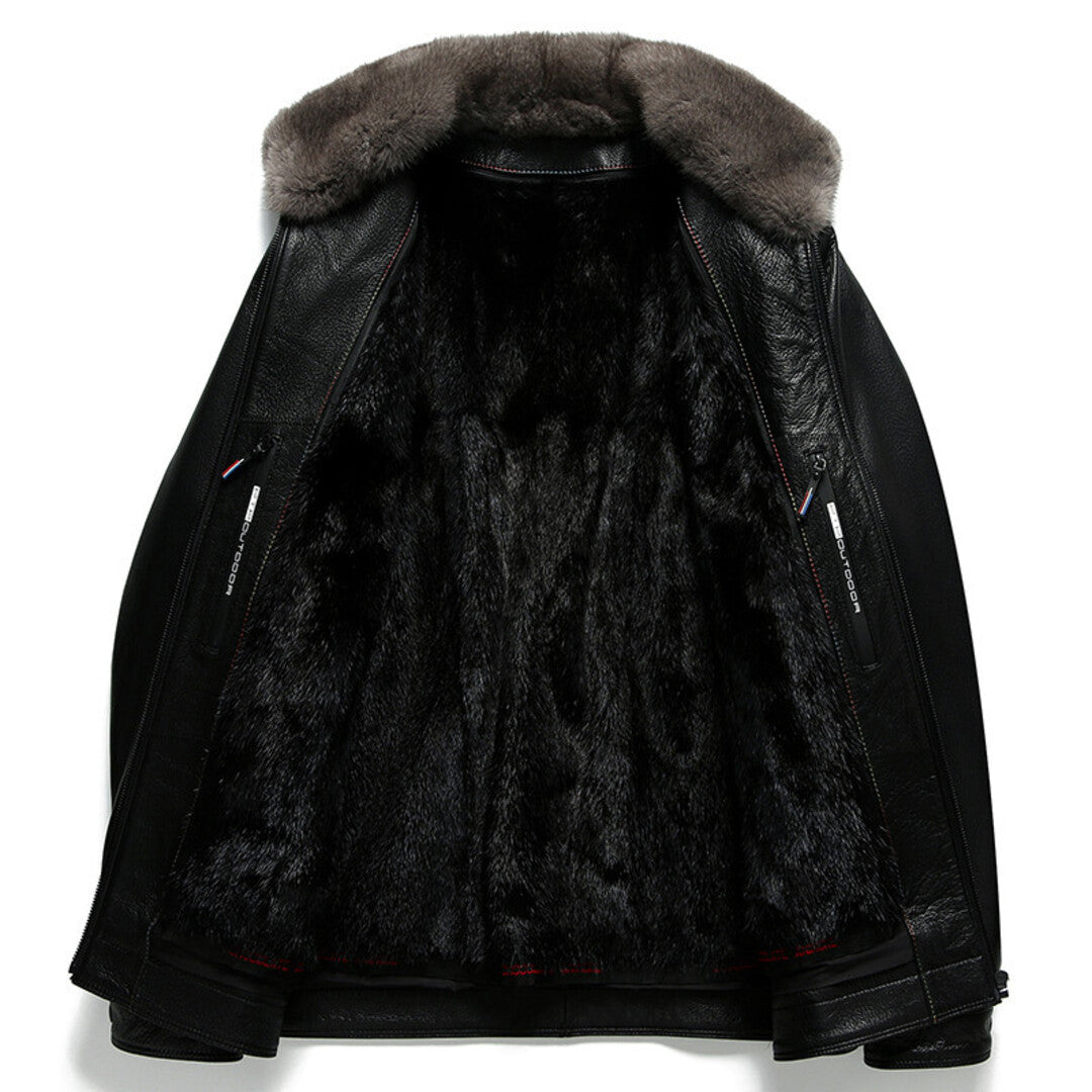 PREMIUM GOATSKIN MINK COAT