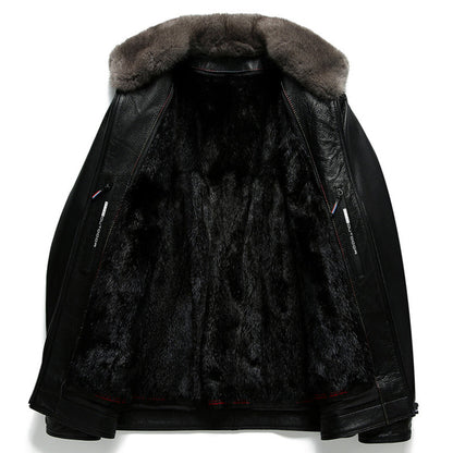 PREMIUM GOATSKIN MINK COAT