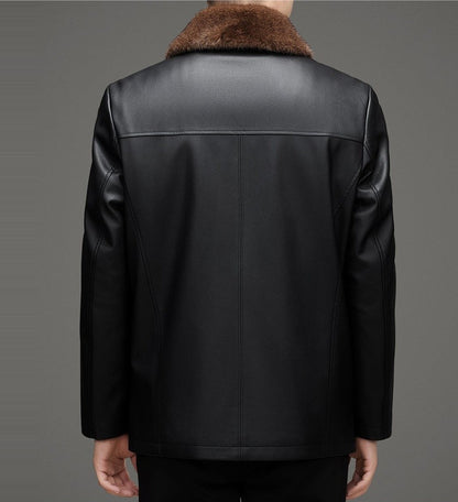 Warm Leather Coat