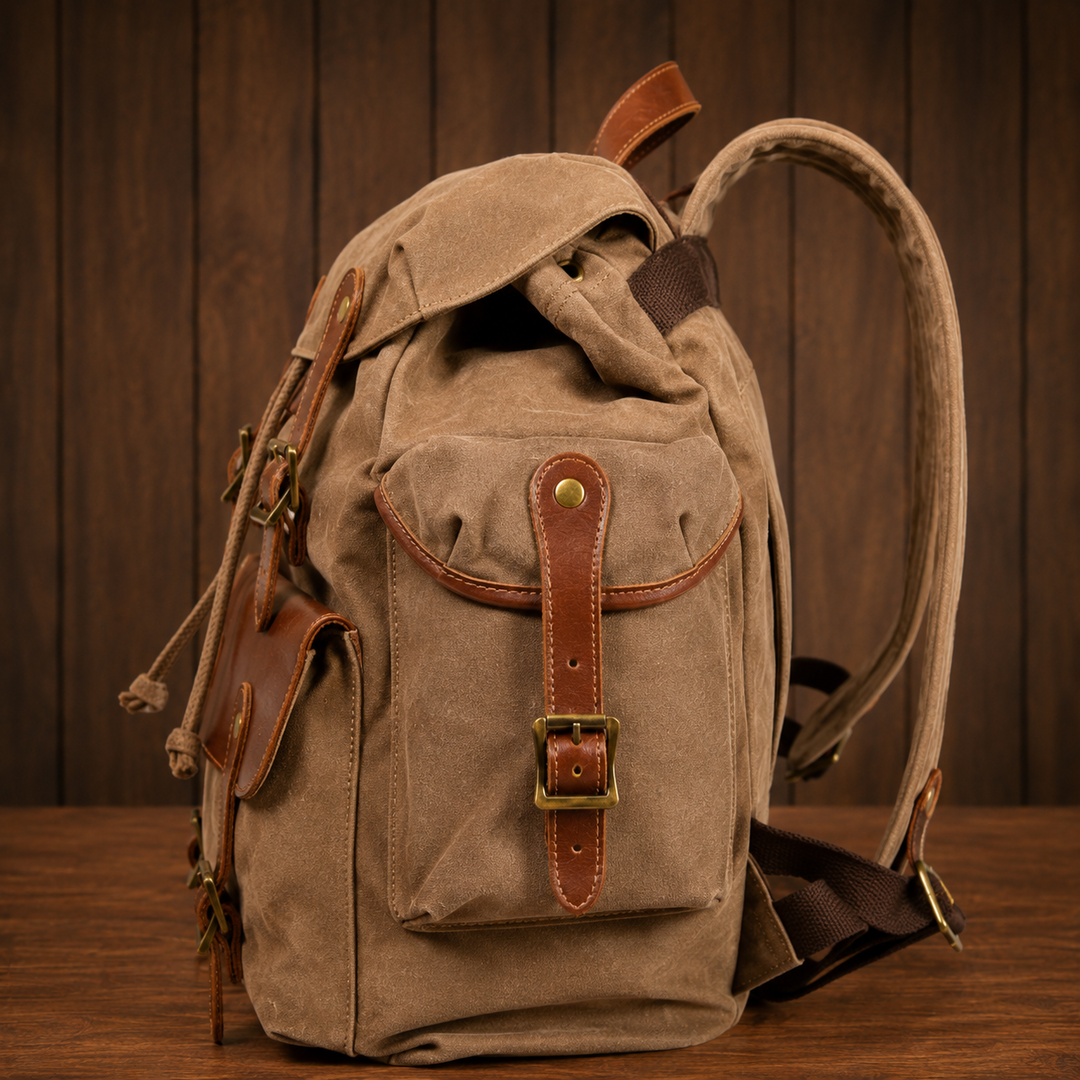 Classic Waxed Canvas Backpack
