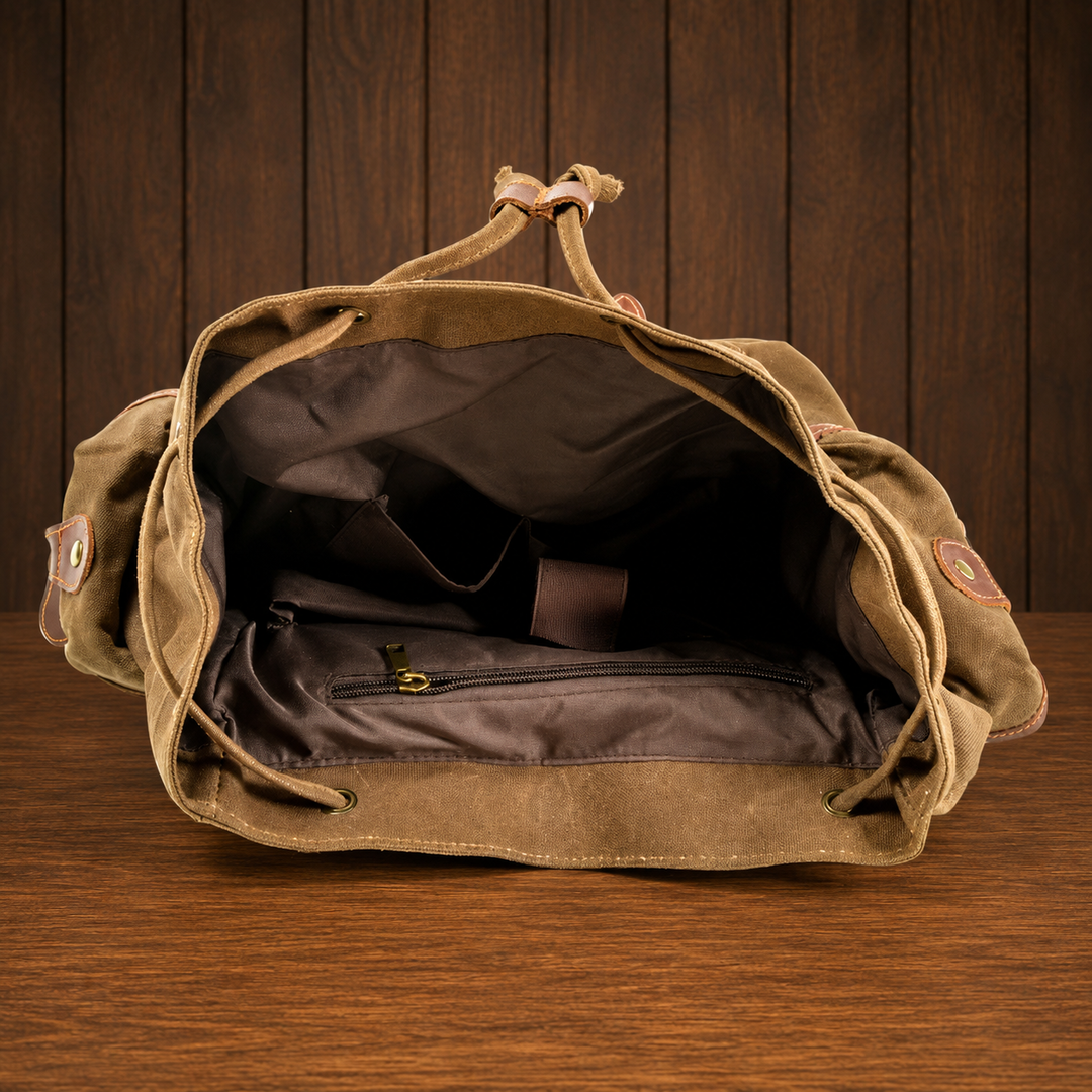 Classic Waxed Canvas Backpack