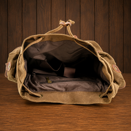 Classic Waxed Canvas Backpack