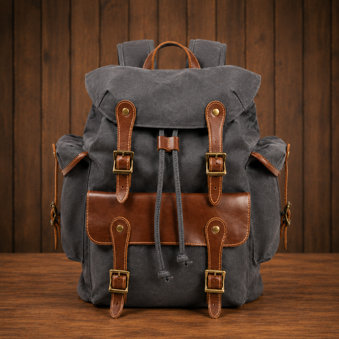 Classic Waxed Canvas Backpack