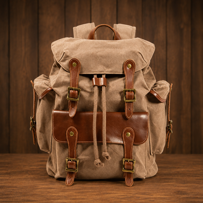 Classic Waxed Canvas Backpack