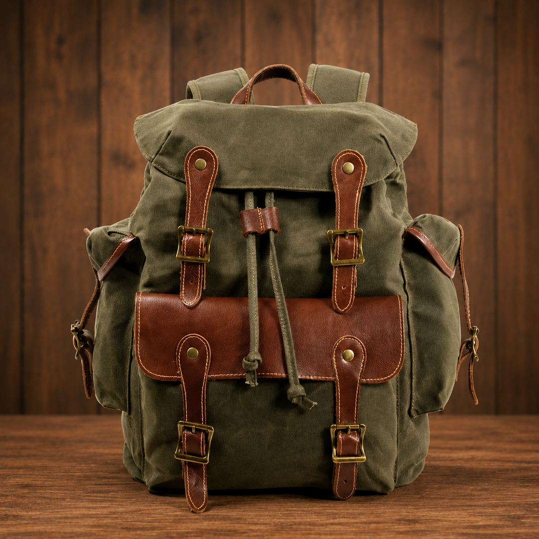 Classic Waxed Canvas Backpack