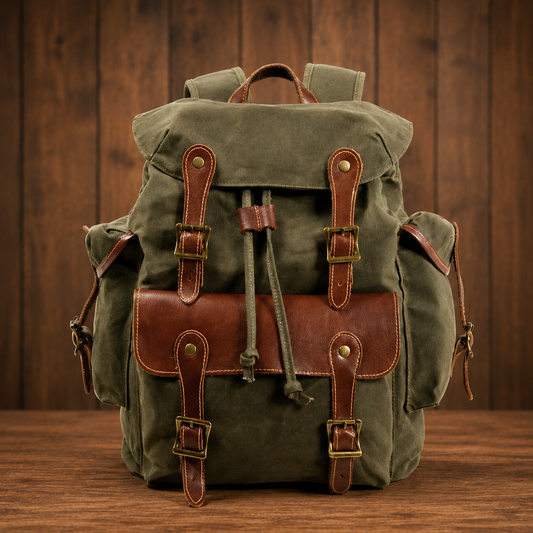 Classic Waxed Canvas Backpack